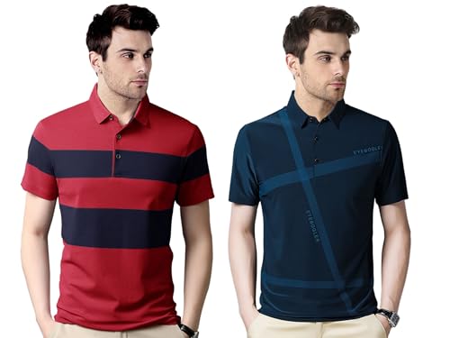 Image of Noble Monk Men's Polycotton Regular Fit Polo T-Shirt Half Sleeves |Polo Collar | Casual T-Shirt