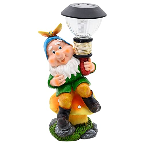 Wichtelstube-Kollektion Gartenzwerg Manfred LED Solar Laterne Gartendeko...