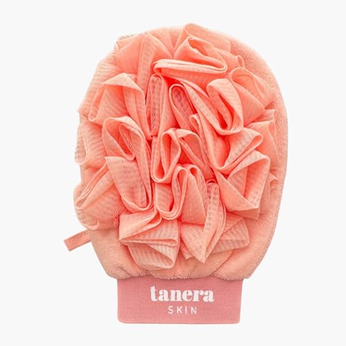 2-in-1 Tanera Skin Peeling Handschuh für Körper - das Original aus Die Höhle der Löwen - Reibeisenhaut Keratosis Pilaris Selbstbräuner Entfernung Unreine Haut Erdbeerbeine Kessa Hamam Body Scrub