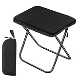 折りたたみ アウトドアチェア 超軽量・コンパクト 耐久生地 大型サイドポケット 収納袋付き 携帯便利 キャンプ・ハイキング・釣り 日本語説明書付き（ブラック）22