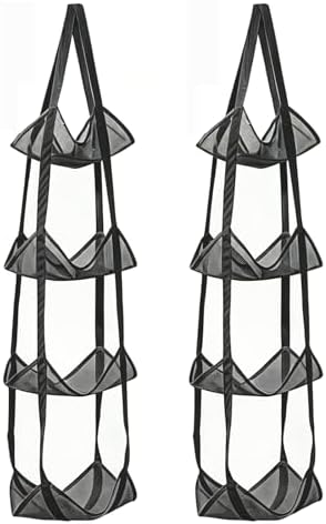 4-Tier Ball Storage Holder, 2-Pack Hanging Basketball Organizer image 5