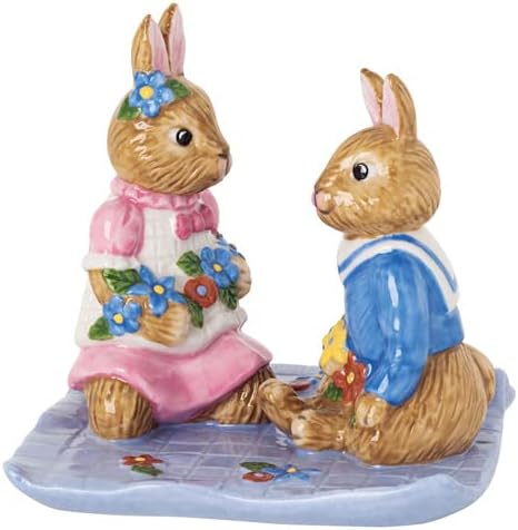 Villeroy & Boch Rabbit Figurine, Porcelain, Colored, 8x8x8cm