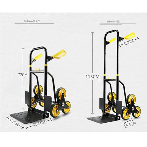 Carretilla plegable resistente para escaleras 6 ruedas miniatura 6