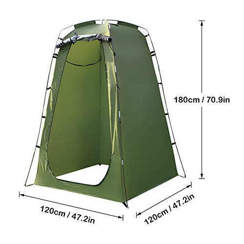 Lixada Outdoor 6FT Quick Set Up Privacy Tent, Toilet, Camp Shower, Portable Changing Room for Camping Shower Biking Toilet Beach miniatura 6