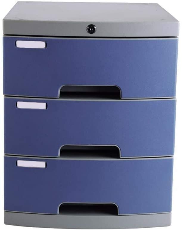 HH-CCFile cabinets File Cabinets Lockable Plastic Filing Cabinet Data Storage Box 3-layer bookcase