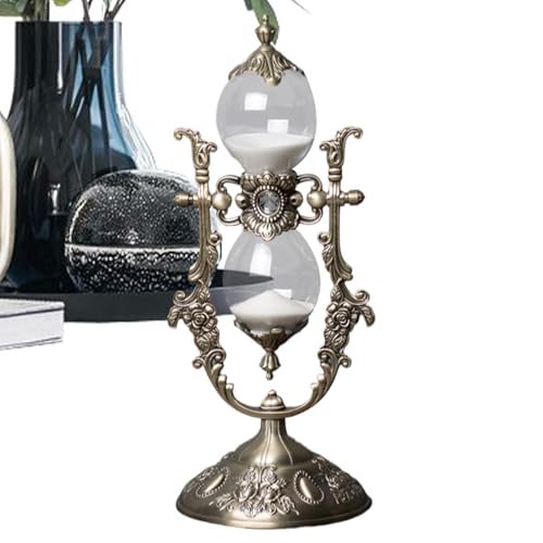 Quorvex Sablier Rétro | Ornement Sablier 15 Minutes - Décor d'Intérieur Décoratif, Temporisateur Décoratif pour Salon Hôtel Restaurant