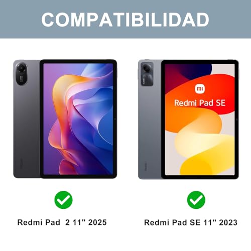 Teclado para Redmi Pad 2 11" Funda FOGARI con Teclado Español Ñ Extraíble Azul 2
