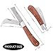 HALNKSZDDD Grafting Gardening Knife, Double Blade Pruning Knife, Stainless Steel Garden Budding Knife,Folding Pocket Knife For Grafting Multi Cutting Tool