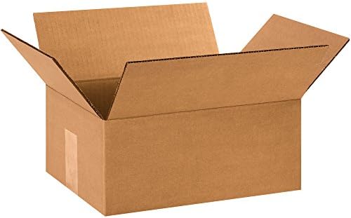 Tape Logic TL1073 Corrugated Boxes, 10" x 7" x 3", Kraft (Pack of 25)