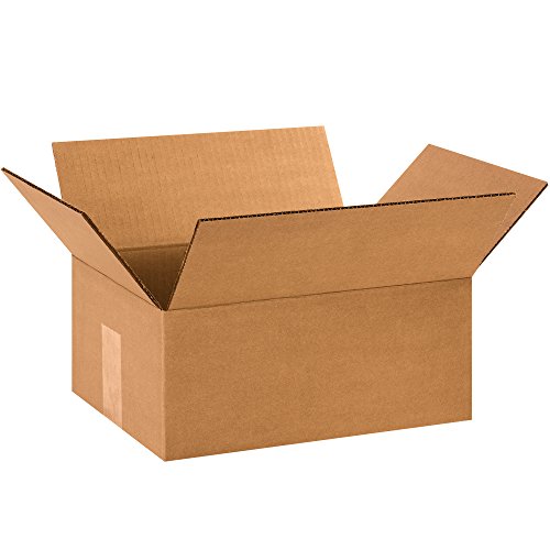 Image of BOX USA 12 x 9 x 5 Corrugated Cardboard Boxes, Small 12 inchL x 9 inchW x 5 inchH, Pack of 100 | Shipping, Packaging, Moving, Storage Box for Home or Business, Strong Wholesale Bulk Boxes