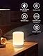 SOLIDEE LED Nachtlicht, Nachttischlampe Touch Dimmbar für Schlafzimmer Camping, Warmlichtmodus un Siebenfarbiger Farbverlauf Modi, USB Aufladbar, Geschenke für Kinder Erwachsene