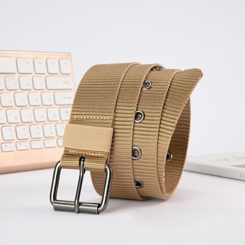 Vintage Luxury Brand Design Nylon Canvas Braided Belt Ladies Dress Strap Weave Waist Band Pin Buckle Waistband(black)3