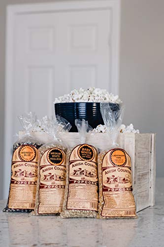 image for Amish Country Popcorn | 4 - 1 lb Bags | Variety Pack | 1 lb Baby White