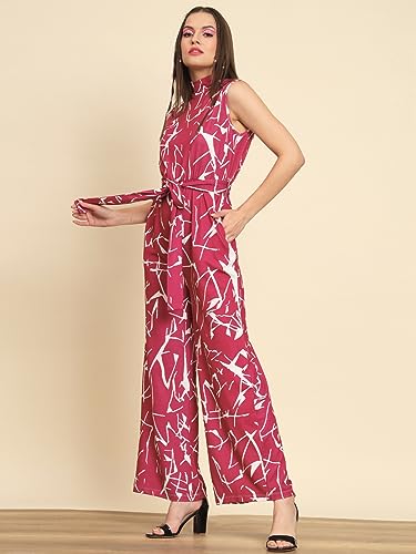 Image of Tandul Jumpsuit - Multicolor Jumpsuit, Sleeveless Casual Jumpsuit For Women (6429)
