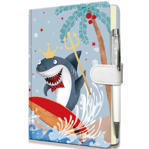 Journal pour garçons au quotidien, l'écriture créative avec le carnet requin magnétique
