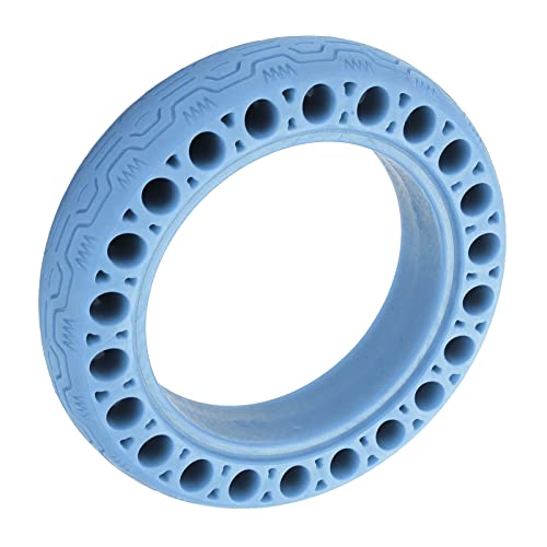 Generic Electric Scooter Multicolor Tyre, Explosion Proof Rubber Grooves Design Stretchable Electric Scooter Accessory Excellent Grip for G30D Electric Scooter(Blue)