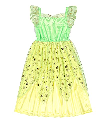 Disney Girls' Fantasy Nightgown Princess Dress Pajama, Green - Tiana, Size 4T2