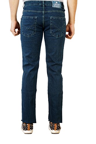 Image of Par Excellence Men's Relaxed Fit Jeans (Fabia PBLUE Peacock Blue 32W x 34L)