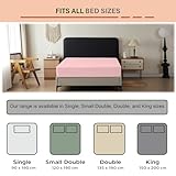 2 Pack Anti-Allergy Anti-Bacterial Brushed Microfibre Fitted Bed Sheet - 28cm Depth, Easy Care, Fade Resistant (Pink, 4ft Small Double) - Image 6