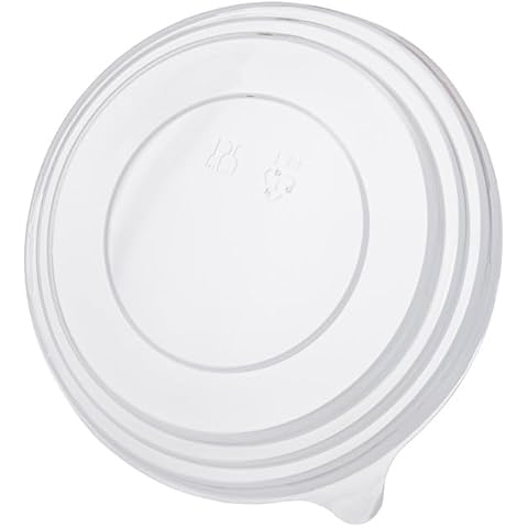 ECOPICNIC 50 Pack Clear Salad Bowl Lids Cover