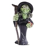 【Größe und Bequemlichkeit】Con unas dimensiones de 7,4 x 4,2 cm, esta figura de bruja es perfecta como decoración para tartas halloween y se adapta fácilmente a mini figuras de decoración, añadiendo un toque espeluznante a mesas o espacios pequeños.