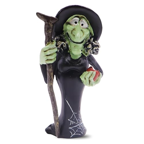JynxtoyZeal Halloween Strega Figures, 3D Strega Figure Decorazione, Halloween Compleanno Topper Torta, Party Decorazioni per la Scrivania Decorazioni per Il Giardino