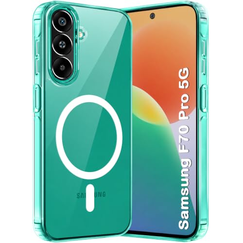Image of TheGiftKart Ultra-Hybrid Back Case Cover for Samsung Galaxy F70 Pro 5G Compatible with MagSafe | Hard Crystal Clear Back | Shockproof Bumper Cover Case for Samsung F70 Pro 5G (PC & TPU, Transparent)