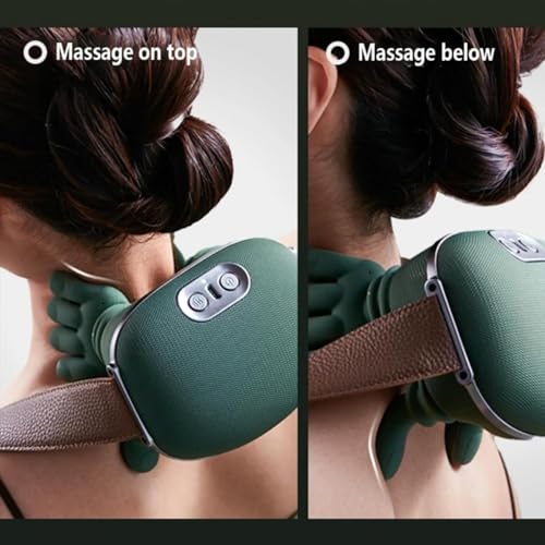 Image of Small Neck and Shoulder Relaxer, Cervical Traction Device for TMJ Pain Relief and Cervical Spine Alignment, Chiropractic Pillow Neck StretcherX Ergonomic Traction (Green Dr,Trust)