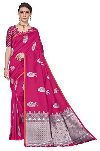 Image of Glory Sarees Women's Banarasi Silk Saree with Blouse Piece (GS Kara143 Parent)