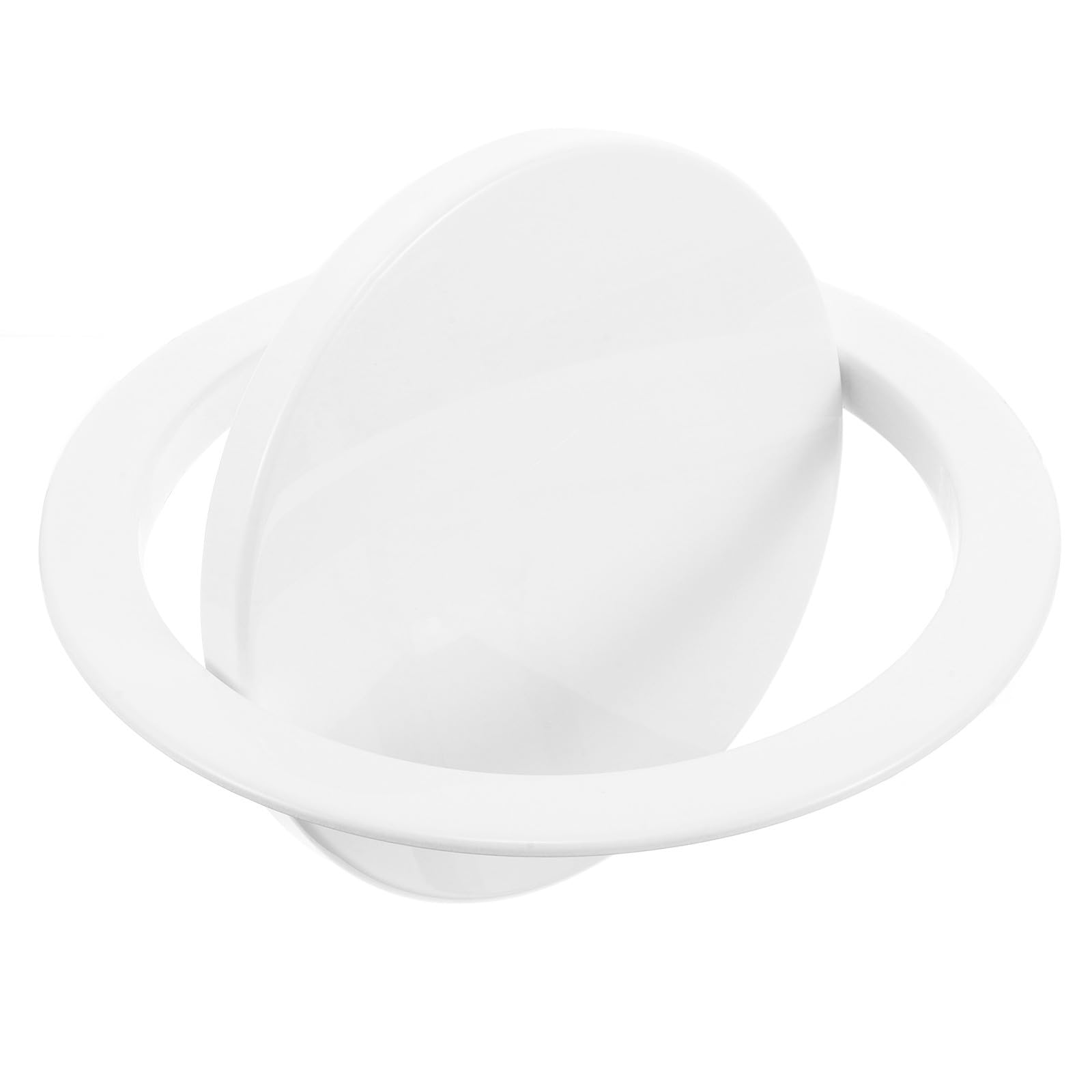 Couvercle de poubelle pivotant en acier blanc pour une cuisine propre et sereine