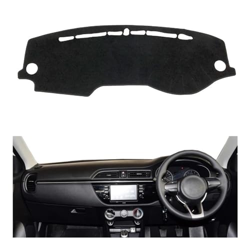 Funda para salpicadero Kia Rio X-Line IV y KX Cross 2017-2020 alfombrilla interior negra