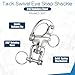 AOZUO 6 Pack Swivel Eye Snap Shackle, 316 Stainless Steel Clevis Swivel Jaw Swivel Shackle Marine Grade Sailing Halyard Shackle Quick Release Snap Hook for Boat Rigging Industrial Lifting Climbing