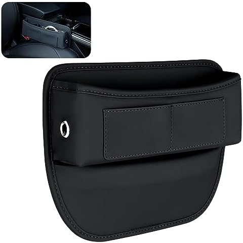 Migaven Car Seat Gap Filler Car Seat Organizer and Storage Automotive Accessories - Front Seats Car Adjustable Gap Filler for Phones, Glasses, Keys, Cards Cover