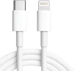 Cabo USB-C para Lightning 2 Metros Reforçado – Carregamento Rápido Turbo Compatível com iPhone e iPad