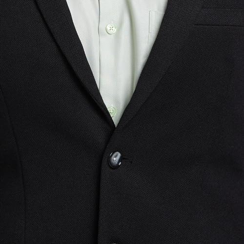 Image of Park Avenue Men's Super Slim Fit Pure Terylene Structure Pattern Notch Lapel Full Sleeve Formal Jacket