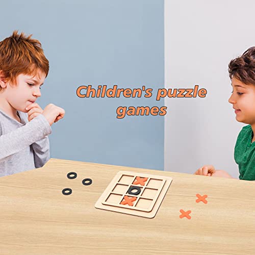 Juego de Mesa de Madera Tic Tac Toe Clásico miniatura 5