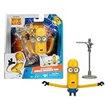 Minions Despicable ME 4 Wild Spinning Mega Tim Action Figure | Press Down On Tim's Head for Some Wild Spinning Knock-Down Power | Collect All 5 | All Different Play Feature and Accessories