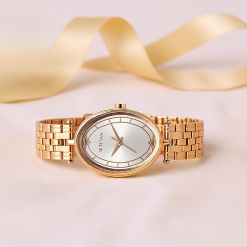 Image of Titan Karishma Workwear Silver White Dial Stainless Steel Watch for Women