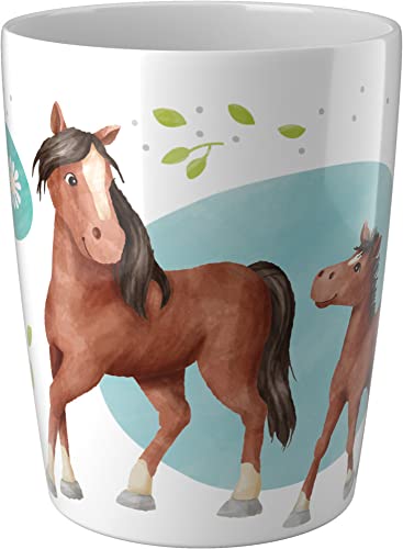 HABA 305697 - Becher Pferde, Geschirr für Kinder, 1 Stück