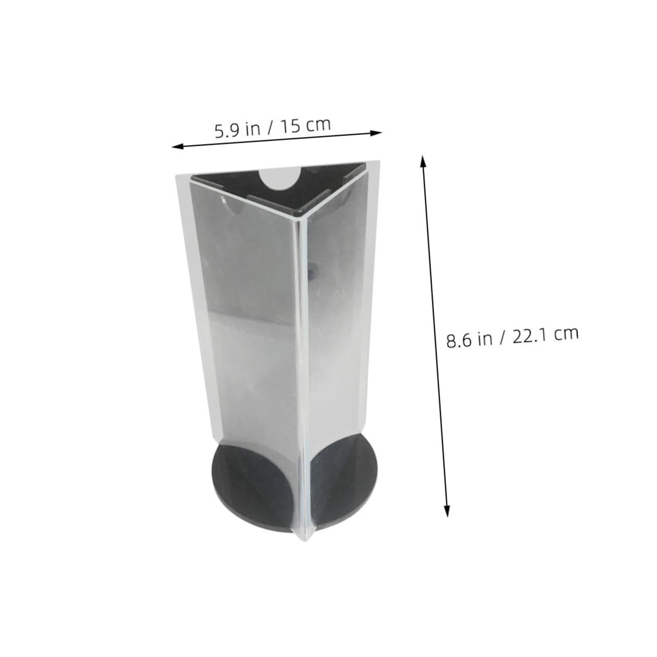 KICHOUSE Rotating Table Card Menu Display Stand Clear Flyer Stand Desktop Menu Stand Poster Holder Catalog Display Rack Clear Photo Holder Drink Display Stand Menu Sign Holder Acrylic Black
