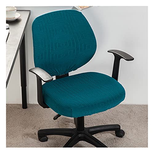 MTFZD Moderne Esszimmer Stuhl Bezug Abnehmbare Bürostuhl-Bezug Zweiteiliges Design Bezug Für Bürostuhl Stretch Stuhlhussen Elastische Drehstuhl Office Chair Schonbezüge Cover