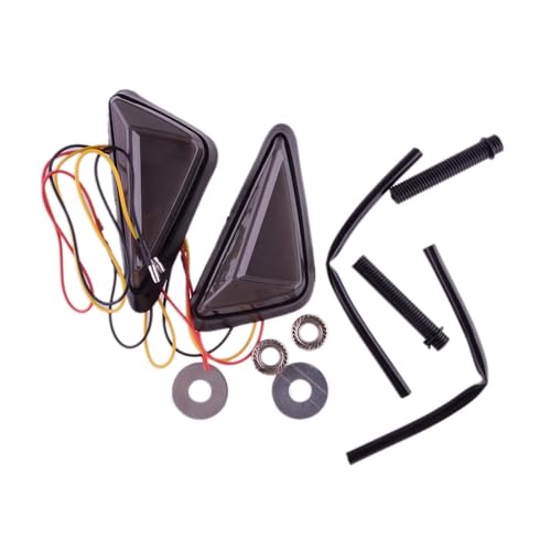 Intermitentes de moto universales con luces intermitentes DRL 12V de flujo continuo bicolor 2