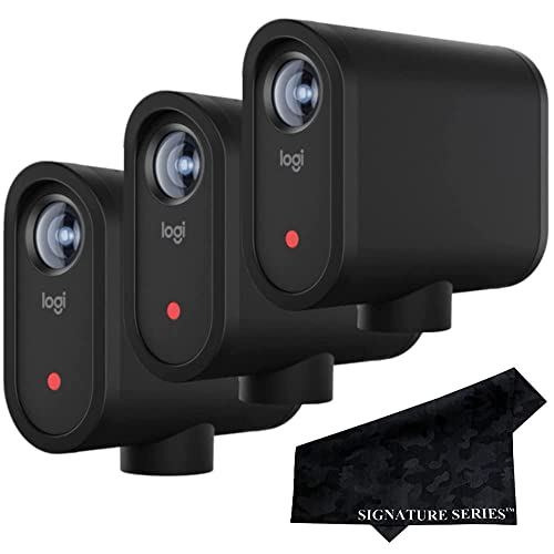 Mevo Start 3-Pack Wireless Live Streaming Cameras, for Multi-Camera HD Video, App Control and Streaming via Smartphone or Wi-Fi and Signature Series Lens Cloth (Renewed)
