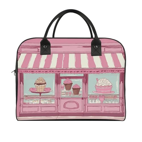 Maletín para portátil rosa con correa ajustable y asa miniatura 3