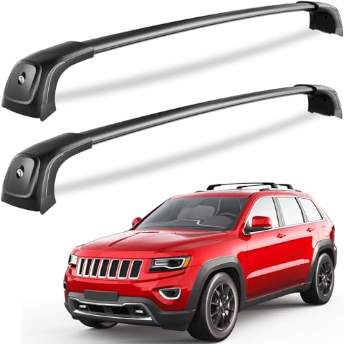 KINGGERI Lockable 220lbs Roof Racks Cross Bars Fit for Jeep