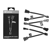Thermaltake TtMOD 4 Pin Y-Cable for PC PWM Fan- 3 Pack 110mm, AC-060-CO1OTN-F1,Black