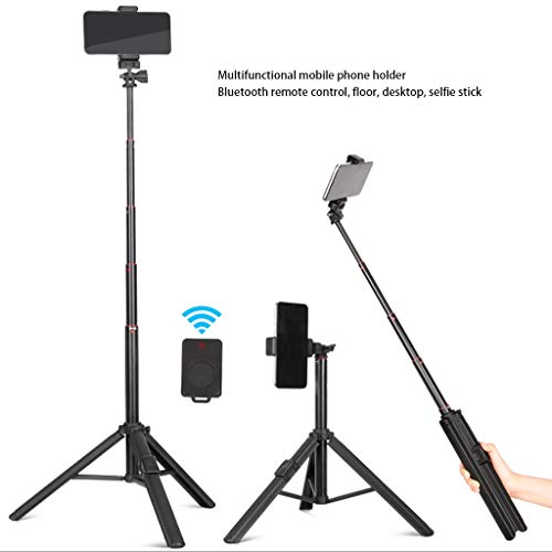 QIAOLI Videokamera-Stativ, Selfie-Stativ, tragbares multifunktionales Handy-Stativ mit Bluetooth-Fernbedienung und… – Bild 7