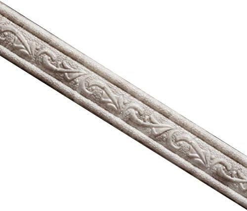 lzndeal 3D Pattern Sticker Wall Trim Line Skirting Border Decoration Self Adhesive Household Self Adhesive Baseboard Corner Line Stickers Home Mouldings Trim Flexible Molding Ceiling Border