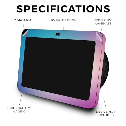 Image of Skin Compatible with Amazon Echo Show 8 (3rd Gen, 2023) - Vivid Fog - Premium 3M Vinyl Protective Wrap Decal Cover - Easy to Apply, Crafted in The USA by MightySkins