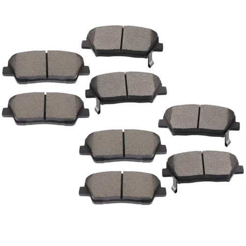 Image of cciyu D1432 D1284 Front & Rear Brake Pads For Hyundai For Santa Fe 2010-2012,For Kia For Sorento 2011-2013